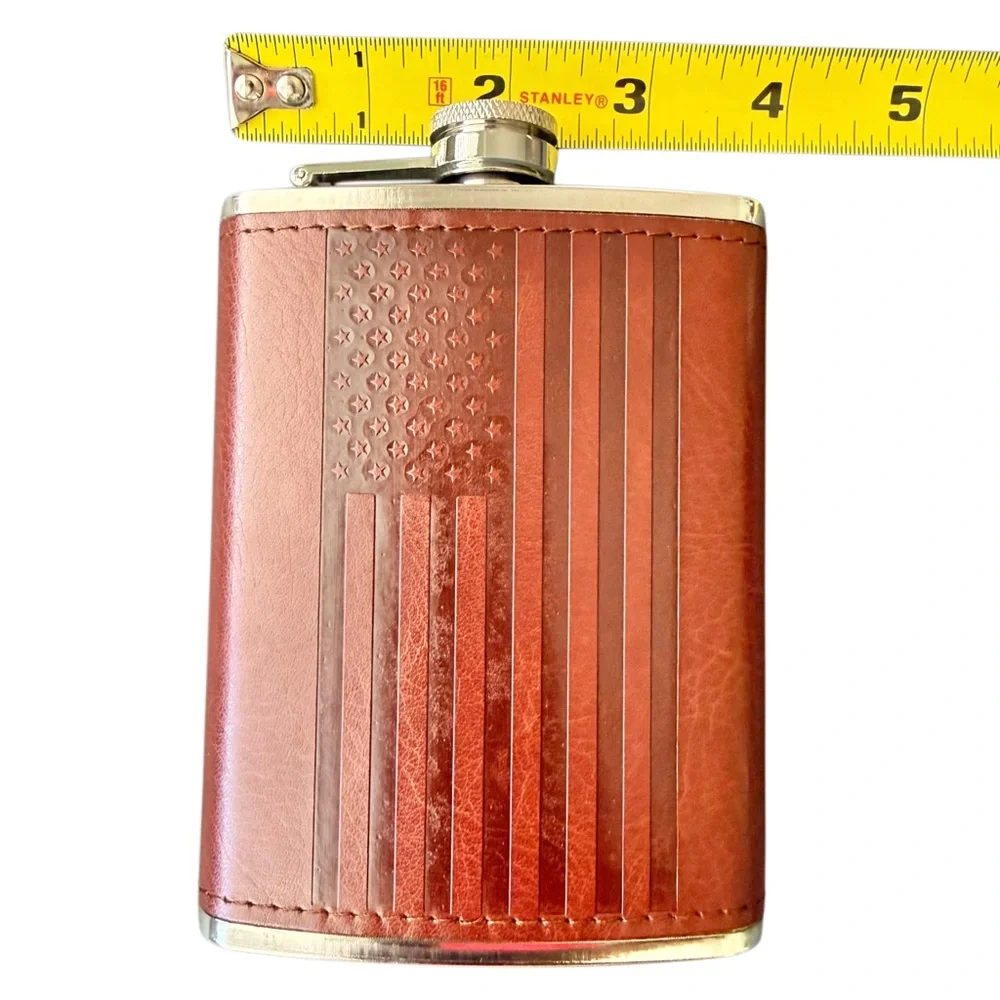 American Flag Travel Flask